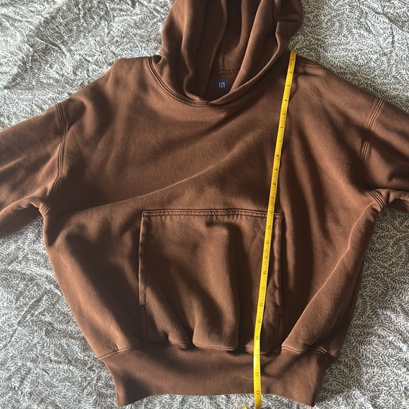 Yeezy X Gap double layered Brown Sweatshirt Cozy Pullover - Picture 6 of 7